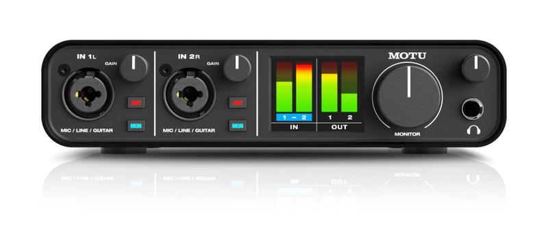 Interface de áudio MOTU M2 2x2 USB-C com ESS Sabre32 Ultra DAC